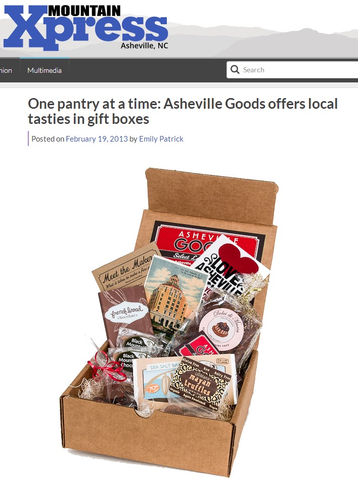 Mountain Xpress | One pantry at a Time: Asheville Goods Offers Local Tasties in Gift Boxes
