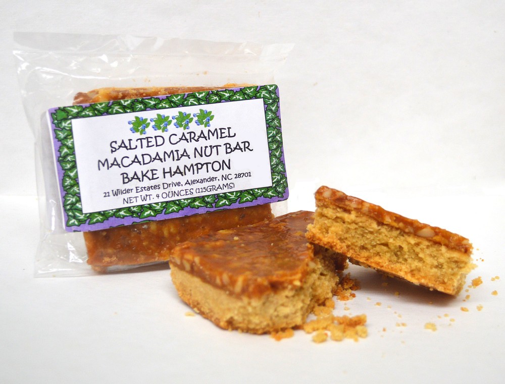 Bake Hampton Salted Caramel Macadamia Nut Bar