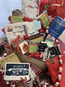 holiday box with final products